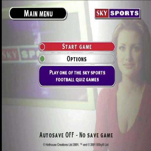 Sky Sports Football Quiz screenshot 4 for Playstation